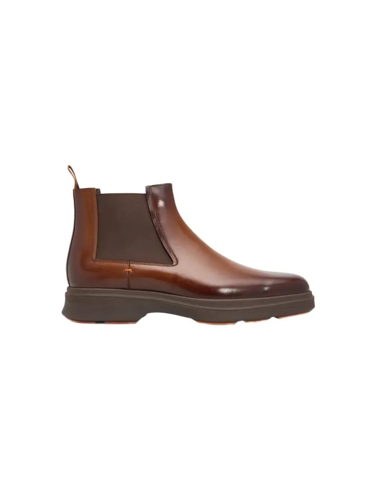 Santoni Men's Easy Nova Leather Chelsea Boots