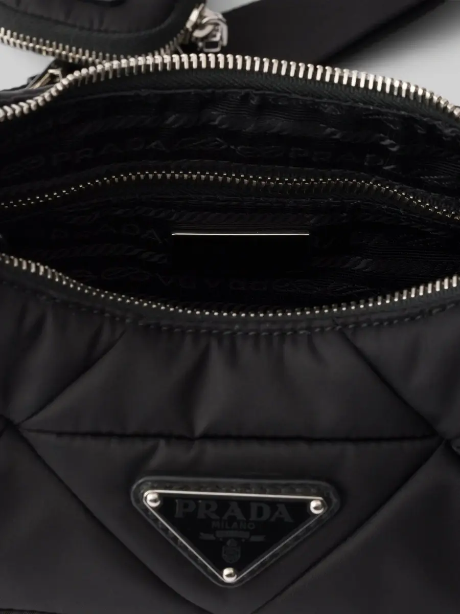 Prada Women's Quilted Re-Nylon Shoulder Bag | Thumbnail 4