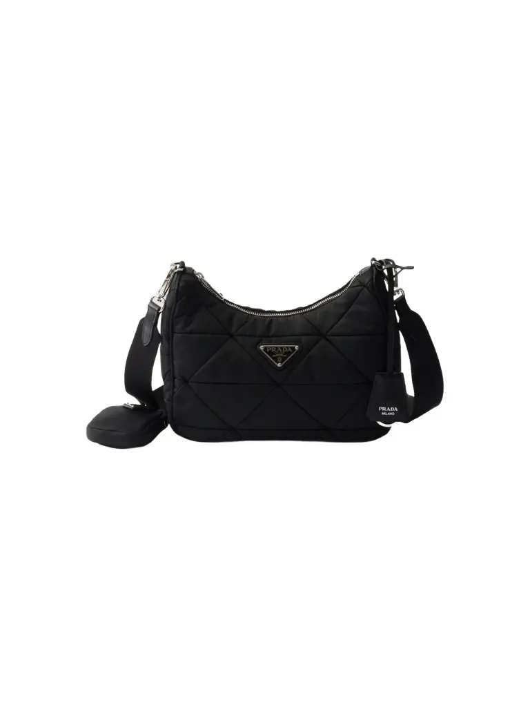 Prada Women's Quilted Re-Nylon Shoulder Bag