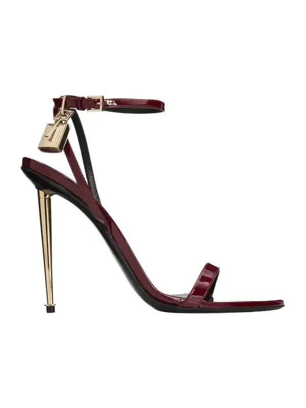 Women's Pointy Naked 105MM Patent Leather Sandals Women's Pointy Naked 105MM Patent Leather Sandals
