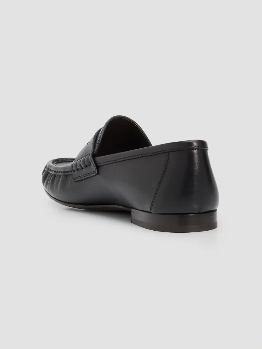 Brunello Cucinelli Women's Monili Leather Penny Loafers | Thumbnail 5 Brunello Cucinelli Women's Monili Leather Penny Loafers | Thumbnail 5