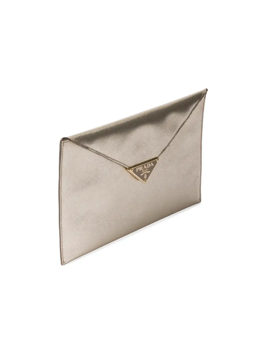Prada Women's Saffiano Leather Envelope Clutch | Thumbnail 3 Prada Women's Saffiano Leather Envelope Clutch | Thumbnail 3