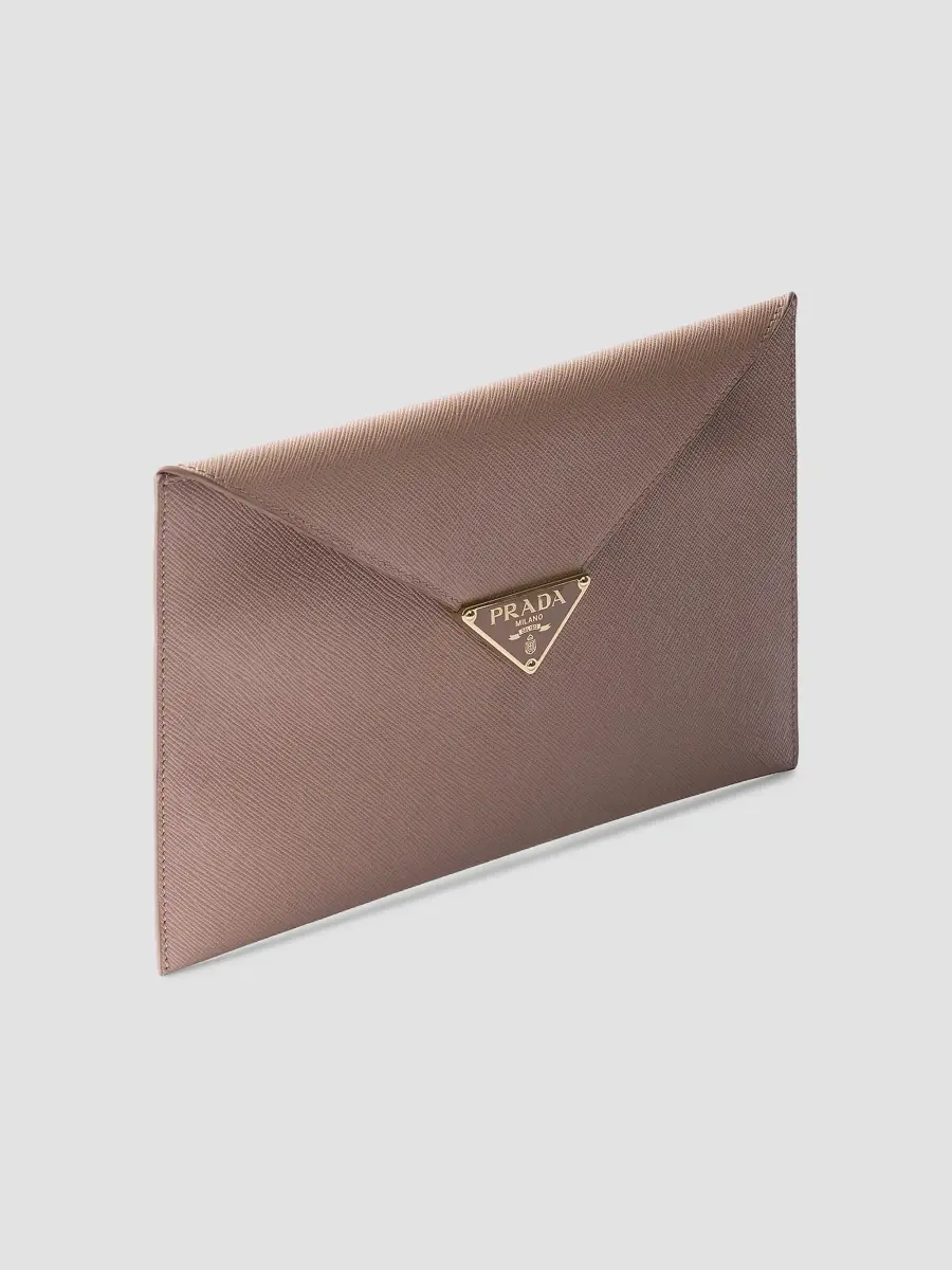 Prada Women's Saffiano Leather Envelope Clutch | Thumbnail 4 Prada Women's Saffiano Leather Envelope Clutch | Thumbnail 4