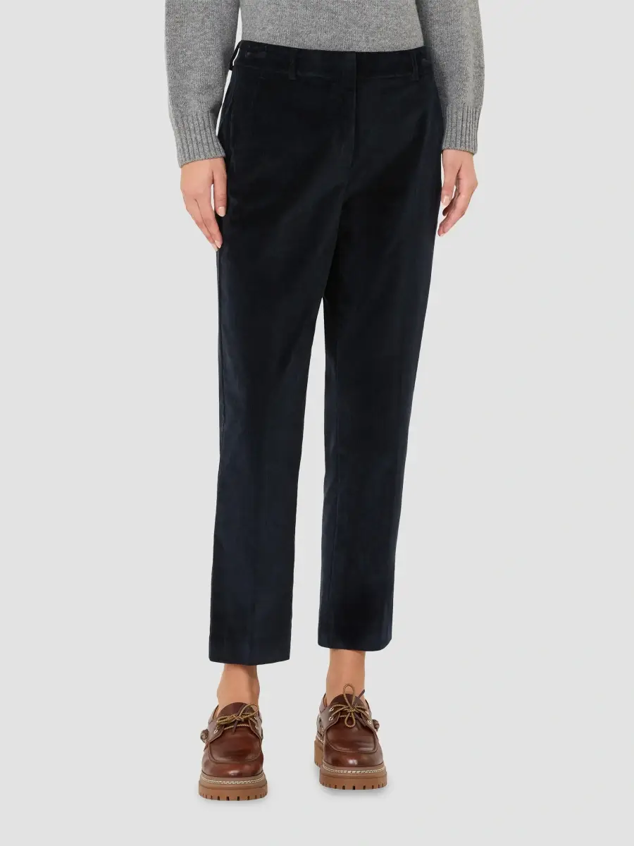 Weekend Max Mara Women's Cotton Velvet Cropped Trousers | Thumbnail 3 Weekend Max Mara Women's Cotton Velvet Cropped Trousers | Thumbnail 3
