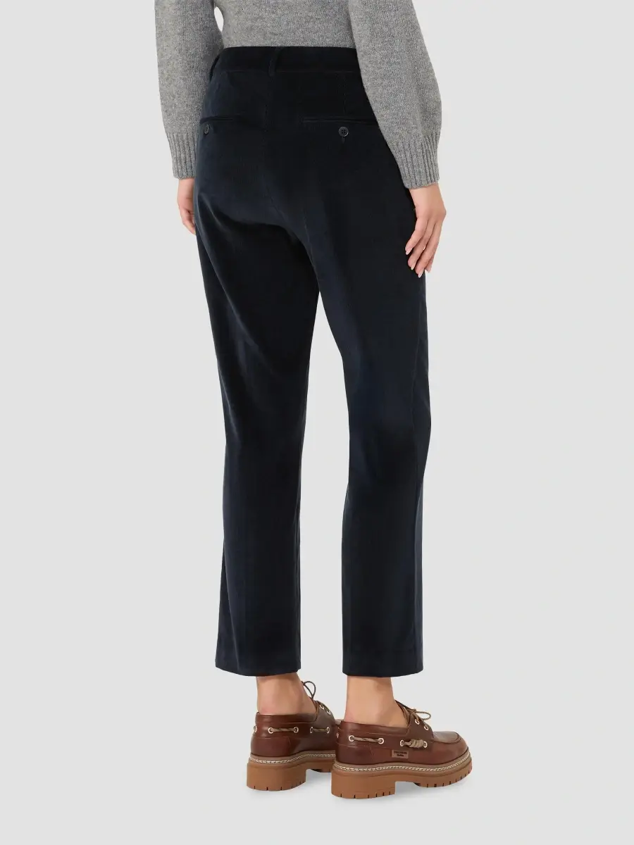 Weekend Max Mara Women's Cotton Velvet Cropped Trousers | Thumbnail 4 Weekend Max Mara Women's Cotton Velvet Cropped Trousers | Thumbnail 4