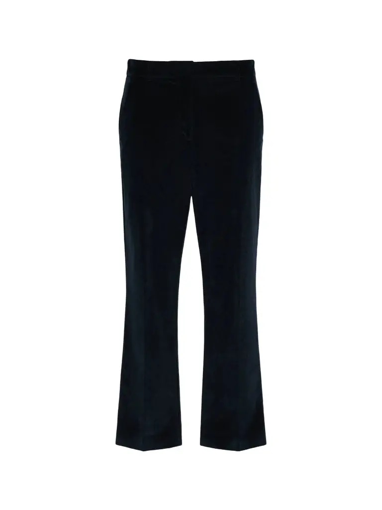 Weekend Max Mara Women's Cotton Velvet Cropped Trousers