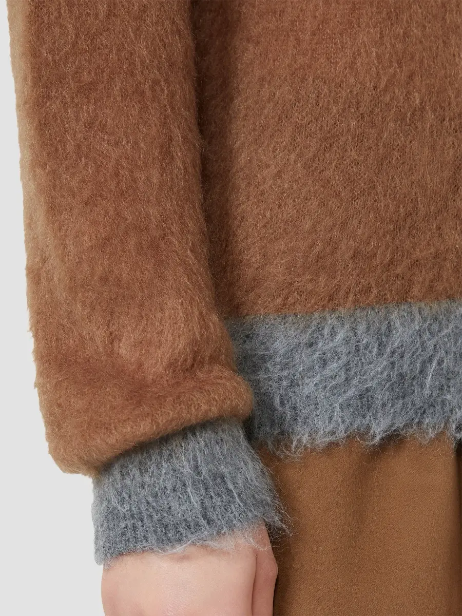 Max Mara Women's Fair Isle Wool and Mohair Sweater | Thumbnail 6 Max Mara Women's Fair Isle Wool and Mohair Sweater | Thumbnail 6