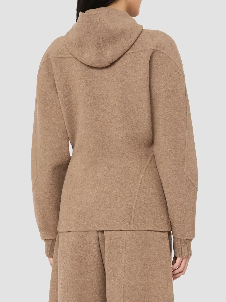 Max Mara Women's Wool and Cashmere Jersey Sweatshirt | Thumbnail 4 Max Mara Women's Wool and Cashmere Jersey Sweatshirt | Thumbnail 4