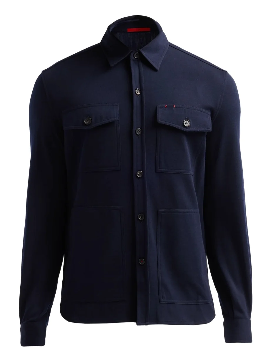 Men's Wool-Nylon-Blend Jersey Overshirt Men's Wool-Nylon-Blend Jersey Overshirt