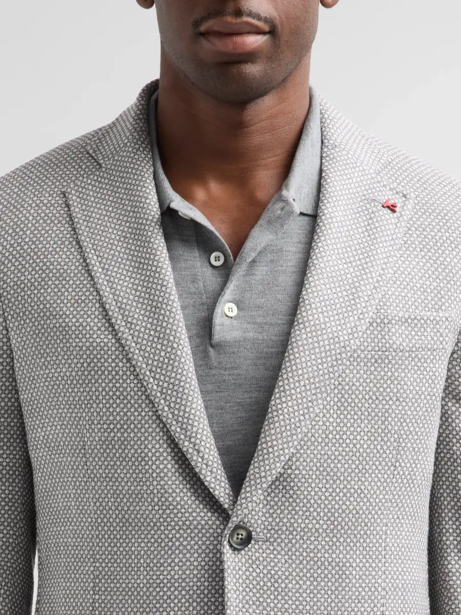 Isaia Men's Textured Birdseye Sport Coat | Thumbnail 5 Isaia Men's Textured Birdseye Sport Coat | Thumbnail 5