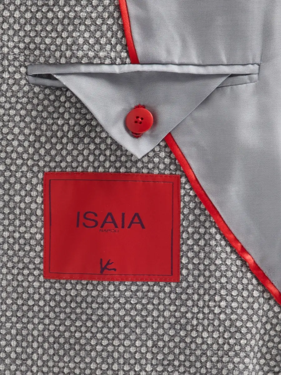 Isaia Men's Textured Birdseye Sport Coat | Thumbnail 6 Isaia Men's Textured Birdseye Sport Coat | Thumbnail 6