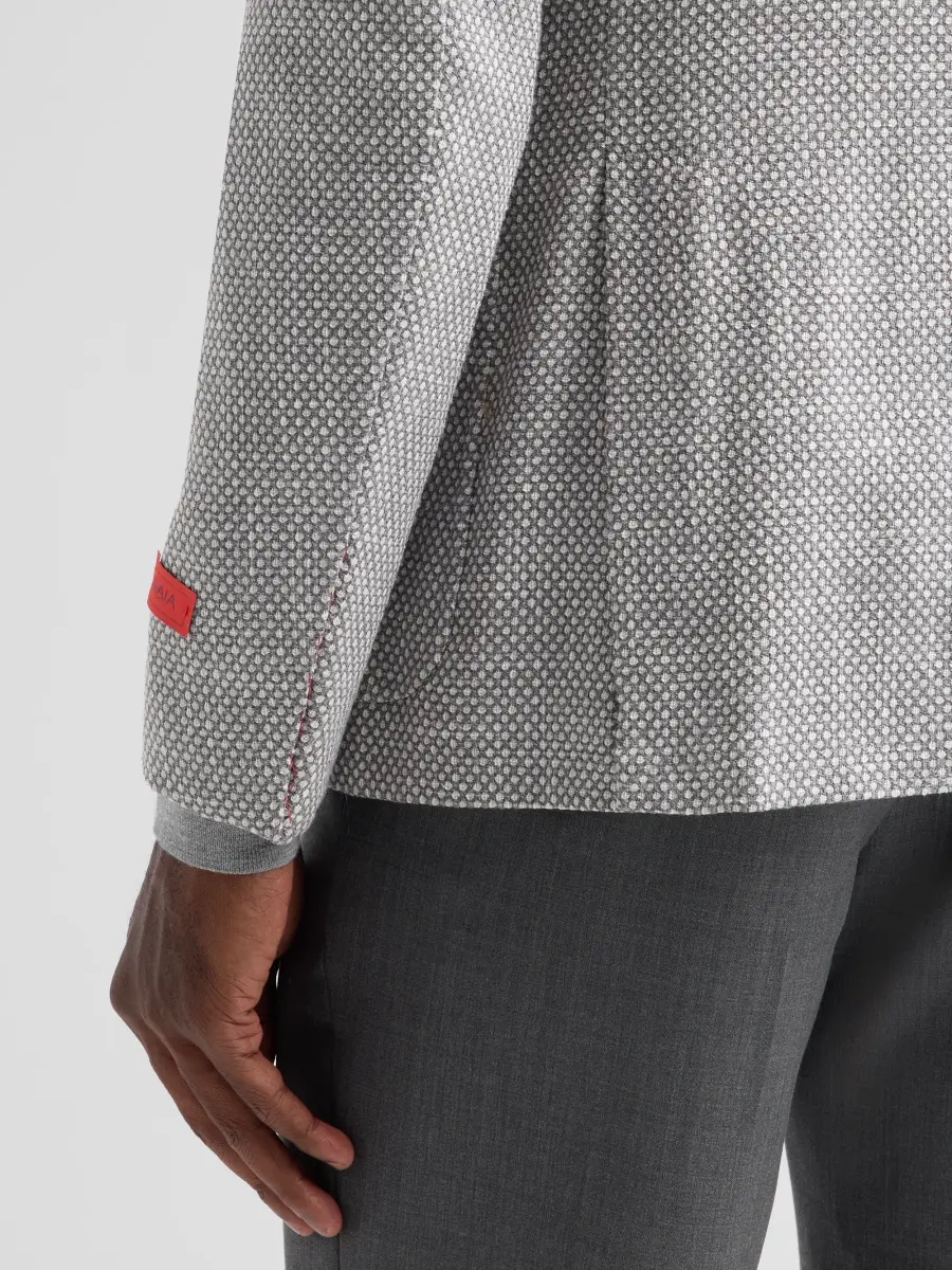 Isaia Men's Textured Birdseye Sport Coat | Thumbnail 8 Isaia Men's Textured Birdseye Sport Coat | Thumbnail 8