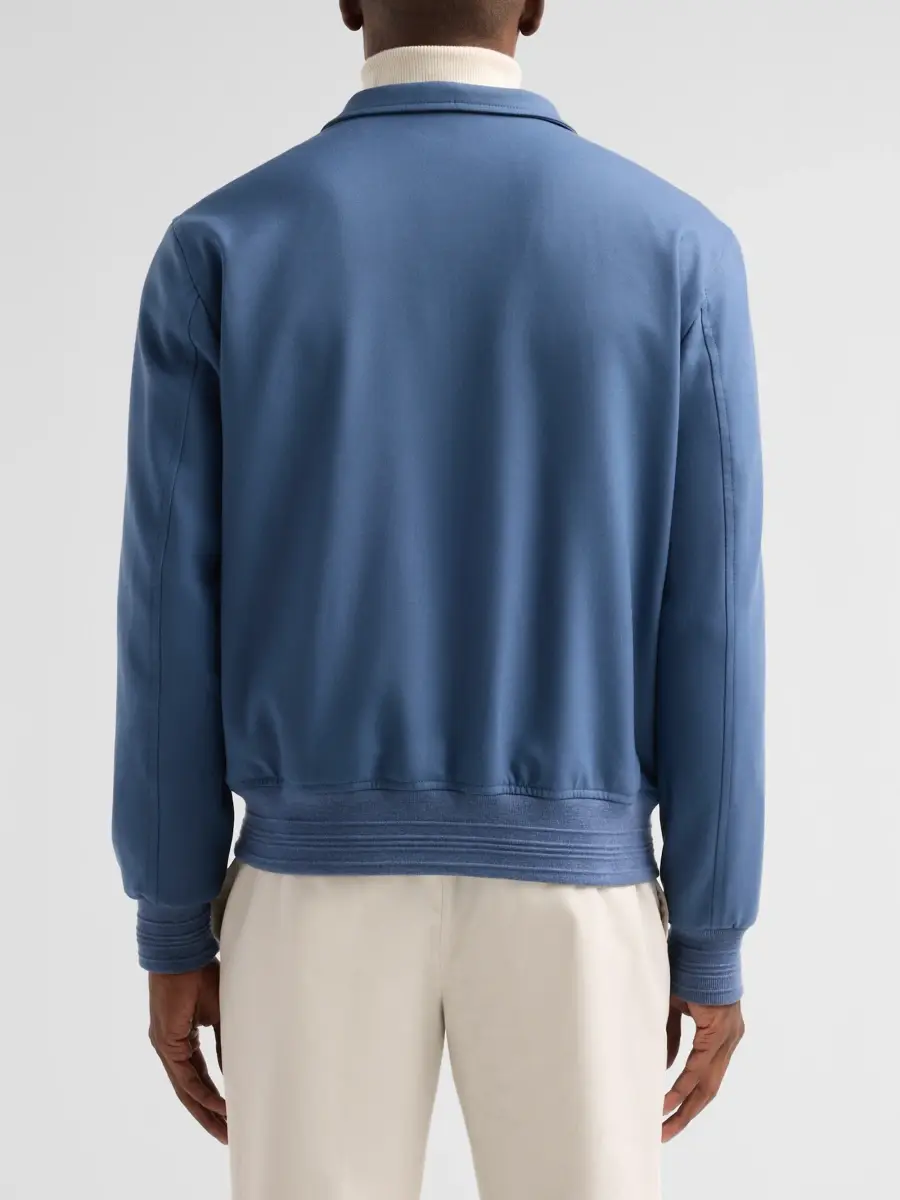 Isaia Men's Wool-Blend Bomber Jacket | Thumbnail 3 Isaia Men's Wool-Blend Bomber Jacket | Thumbnail 3