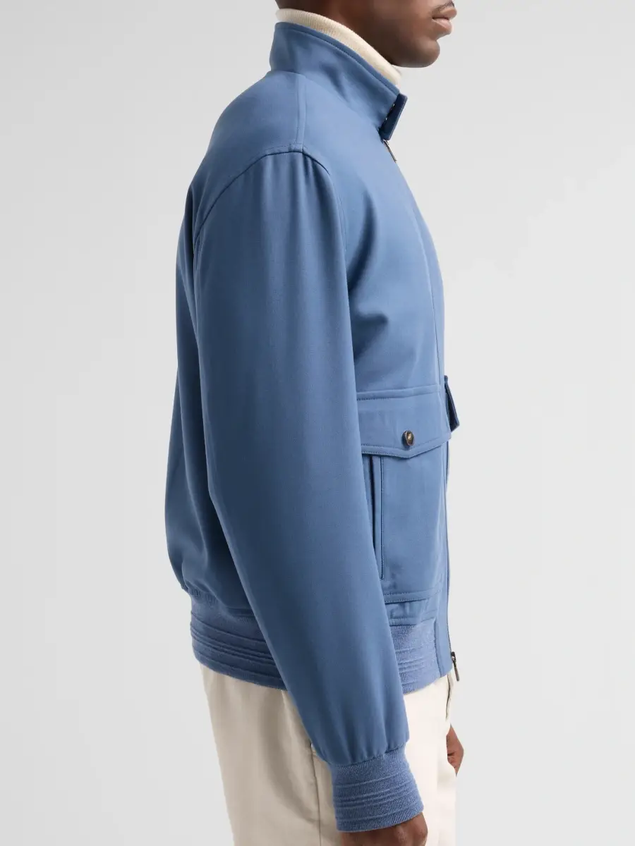 Isaia Men's Wool-Blend Bomber Jacket | Thumbnail 5 Isaia Men's Wool-Blend Bomber Jacket | Thumbnail 5