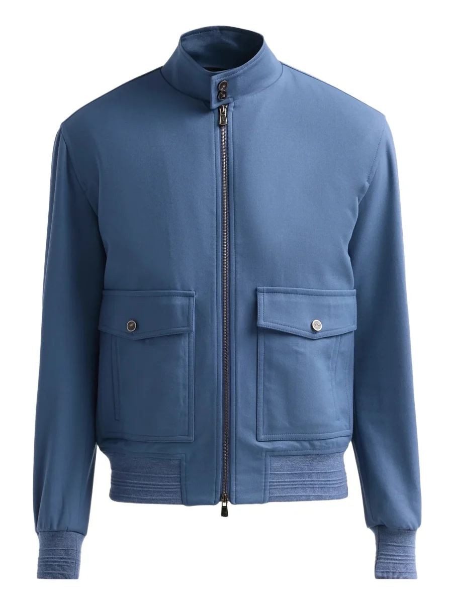 Men's Wool-Blend Bomber Jacket Men's Wool-Blend Bomber Jacket