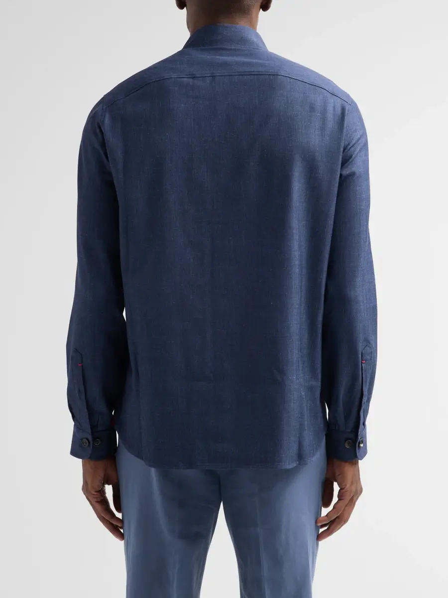 Isaia Men's Summertime Denim Overshirt | Thumbnail 3 Isaia Men's Summertime Denim Overshirt | Thumbnail 3