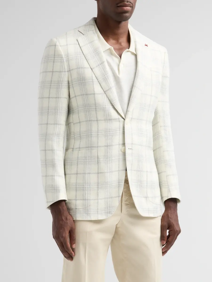 Isaia Men's Tela Grossa Plaid Sport Coat | Thumbnail 4 Isaia Men's Tela Grossa Plaid Sport Coat | Thumbnail 4