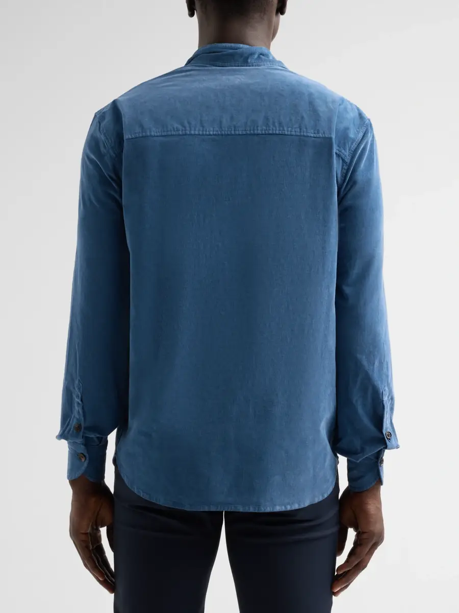 Isaia Men's Stretch-Cotton Corduroy Shirt | Thumbnail 3 Isaia Men's Stretch-Cotton Corduroy Shirt | Thumbnail 3