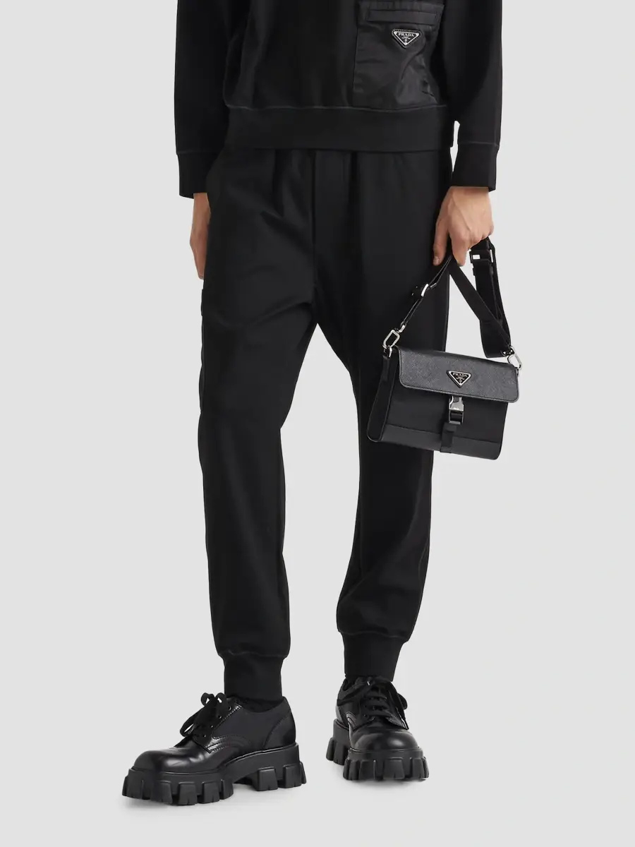Prada Men's Technical Fleece Pants | Thumbnail 3 Prada Men's Technical Fleece Pants | Thumbnail 3