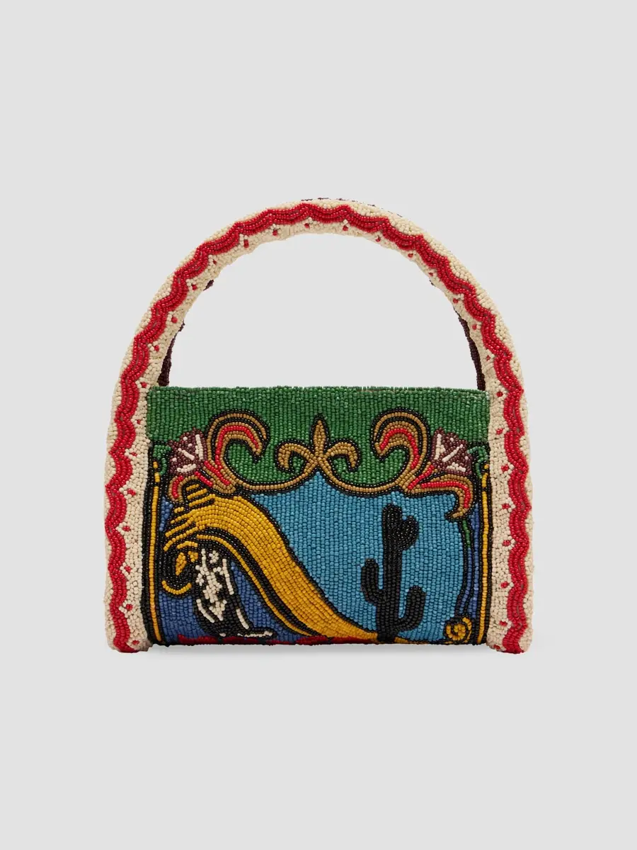 ALÉMAIS Women's Ace Beaded Barrel Top Handle Bag | Thumbnail 3 ALÉMAIS Women's Ace Beaded Barrel Top Handle Bag | Thumbnail 3