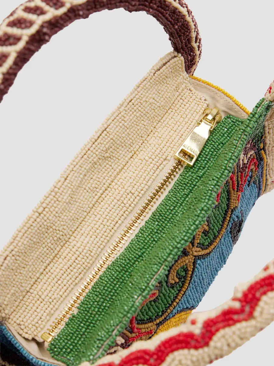 ALÉMAIS Women's Ace Beaded Barrel Top Handle Bag | Thumbnail 4 ALÉMAIS Women's Ace Beaded Barrel Top Handle Bag | Thumbnail 4