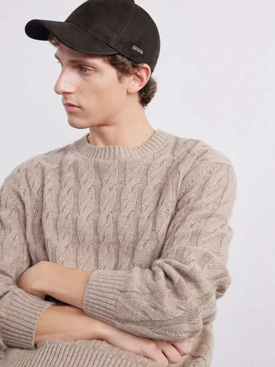 Zegna Secondskin Logo-Embellished Leather-Trimmed Suede Baseball Cap - Men | Thumbnail 2 Zegna Secondskin Logo-Embellished Leather-Trimmed Suede Baseball Cap - Men | Thumbnail 2