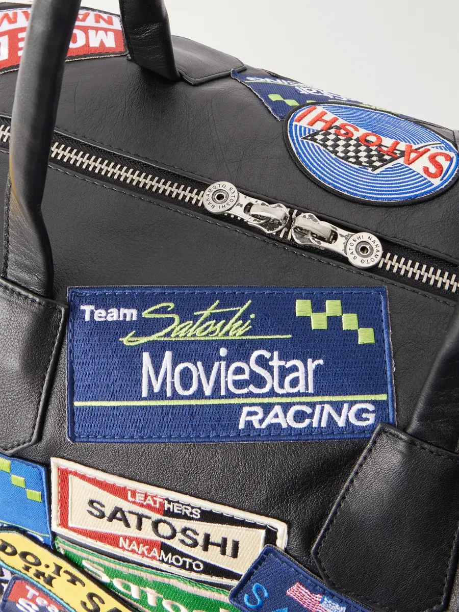Satoshi Nakamoto Codex Patch Weekender Embellished Leather Bag - Men | Thumbnail 5 Satoshi Nakamoto Codex Patch Weekender Embellished Leather Bag - Men | Thumbnail 5