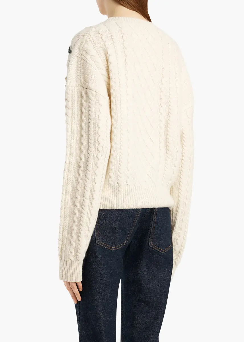 Khaite Elias Embroidery Sweater In | Thumbnail 4