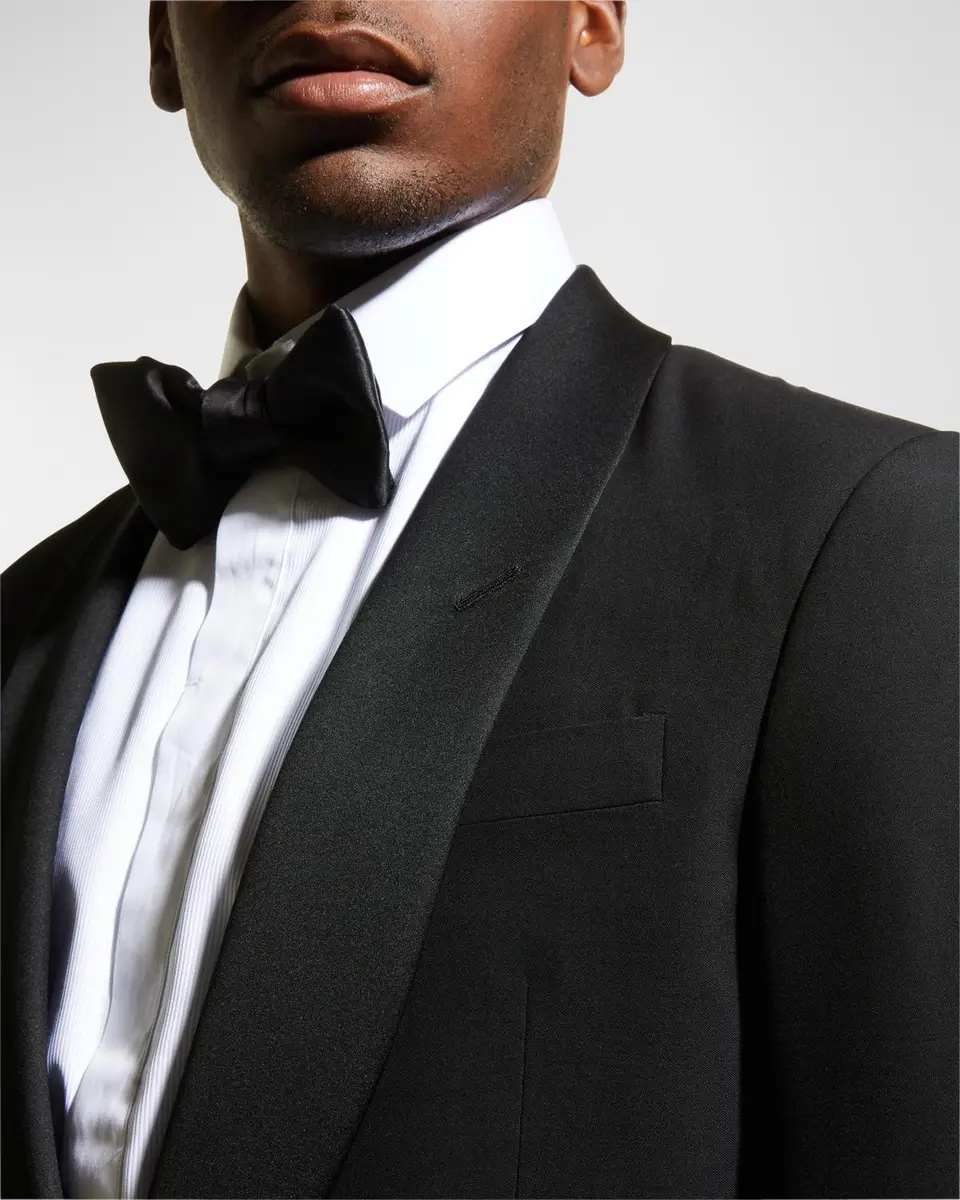Ralph Lauren Purple Label Men's Gregory Wool Barathea Shawl Tuxedo | Thumbnail 2