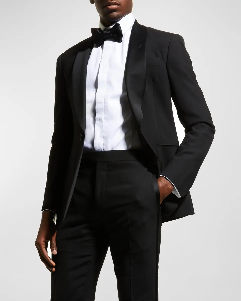 Ralph Lauren Purple Label Men's Gregory Wool Barathea Shawl Tuxedo | Thumbnail 3