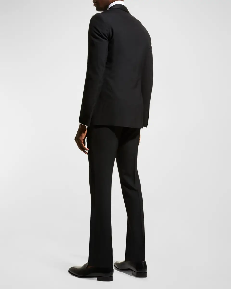 Ralph Lauren Purple Label Men's Gregory Wool Barathea Shawl Tuxedo | Thumbnail 4