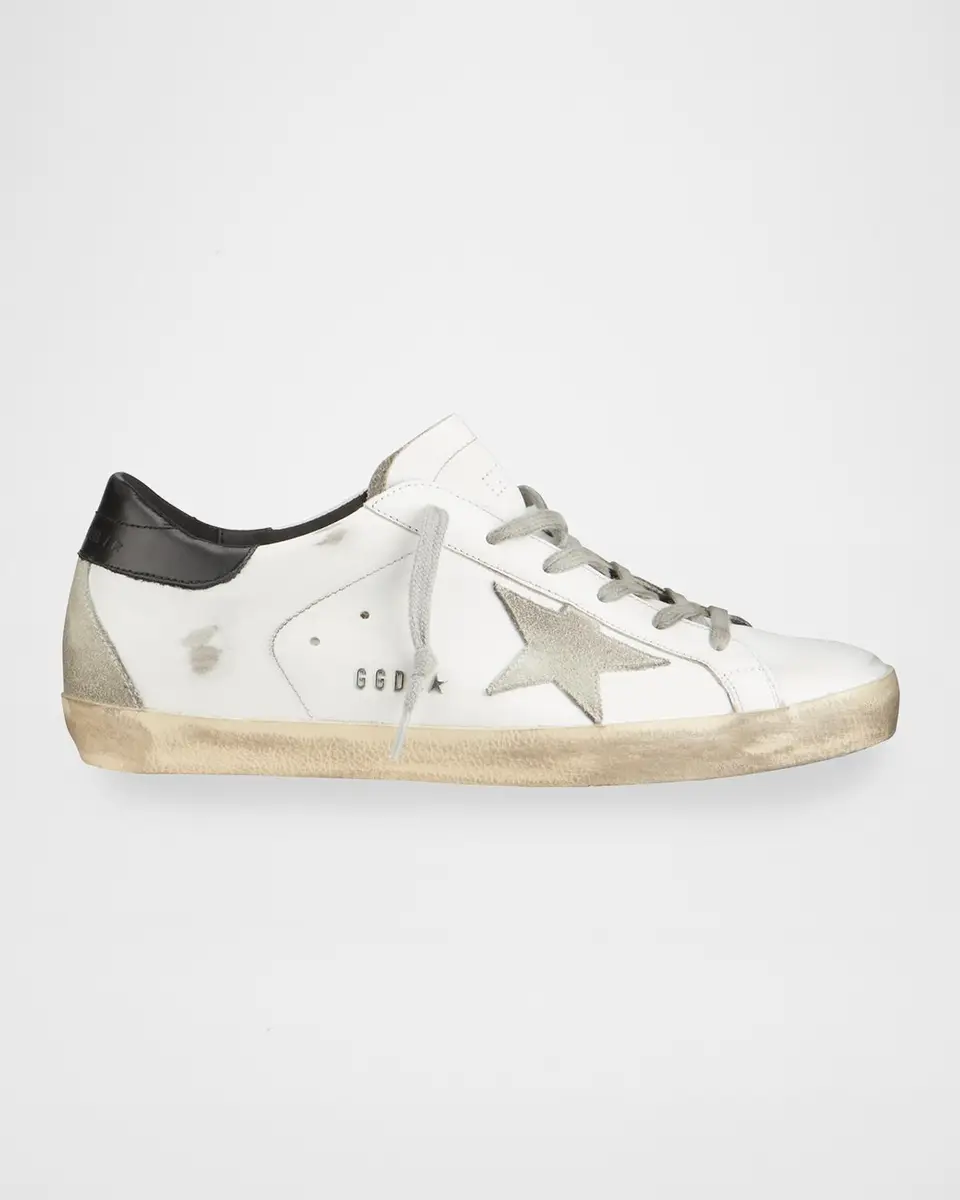 Golden Goose Super-Star Mixed Leather Sneakers | Thumbnail 2 Golden Goose Super-Star Mixed Leather Sneakers | Thumbnail 2