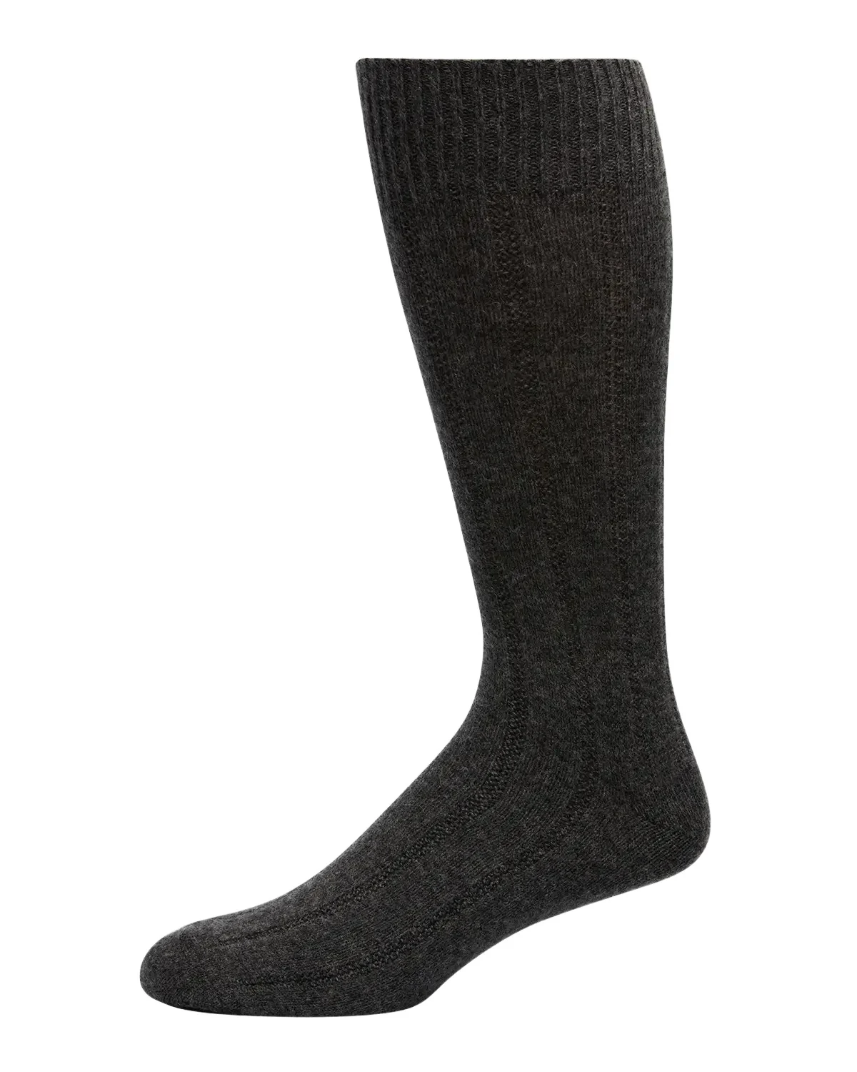 Men's Rib Cashmere Crew Socks Men's Rib Cashmere Crew Socks