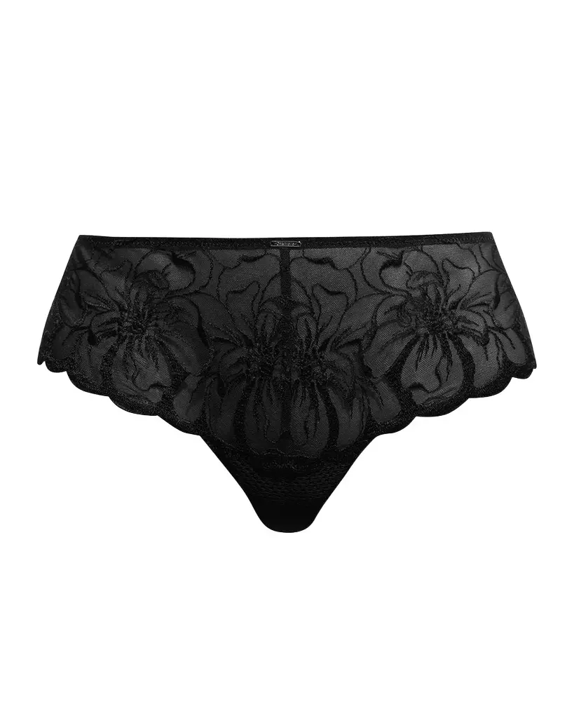 Chantelle Fleur Sheer Floral-Embroidered Hipster Brief
