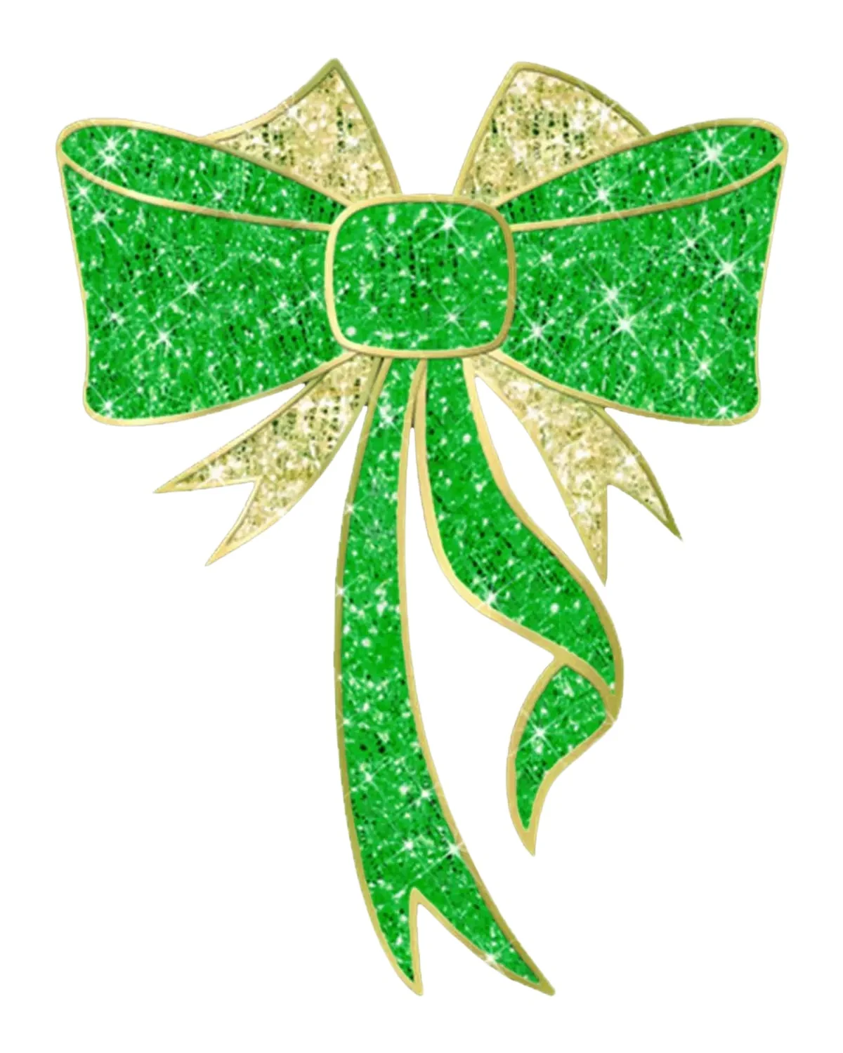 Barcana 2D LED Lit Bow Outdoor Decoration, 50"
