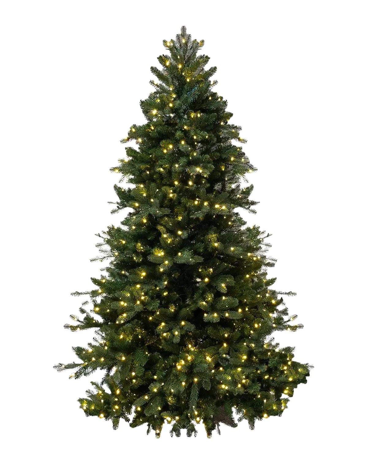 Barcana Chesapeake Fir Pre-Lit Christmas Tree with Warm White LED Lights, 9 '