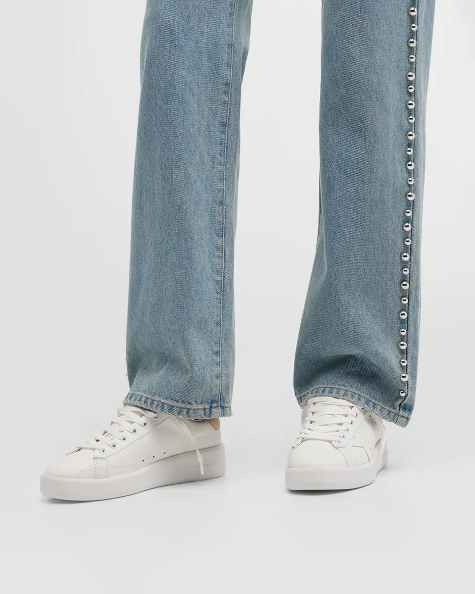 Golden Goose Purestar Bicolor Leather Low-Top Sneakers | Thumbnail 2 Golden Goose Purestar Bicolor Leather Low-Top Sneakers | Thumbnail 2