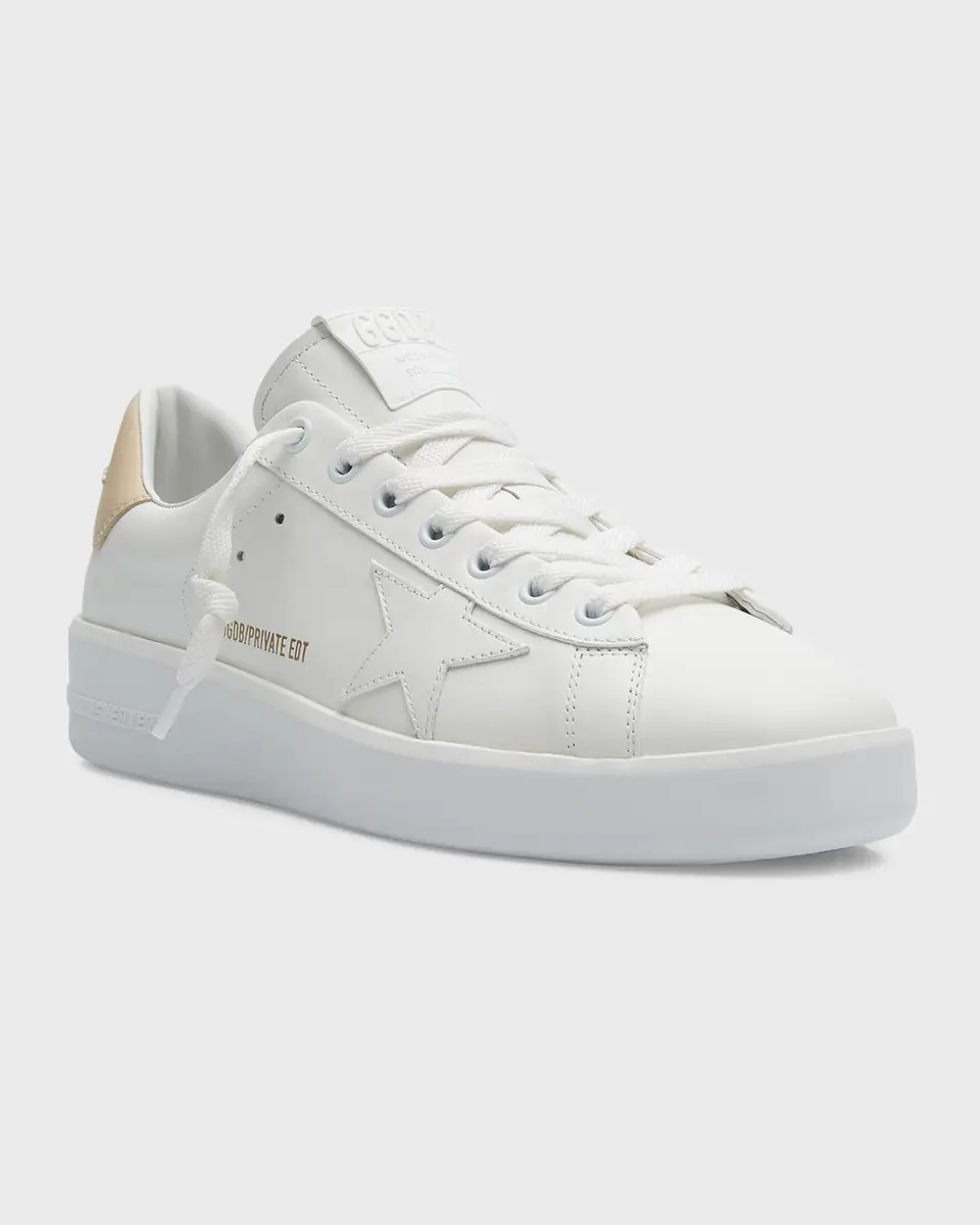 Golden Goose Purestar Bicolor Leather Low-Top Sneakers | Thumbnail 3 Golden Goose Purestar Bicolor Leather Low-Top Sneakers | Thumbnail 3