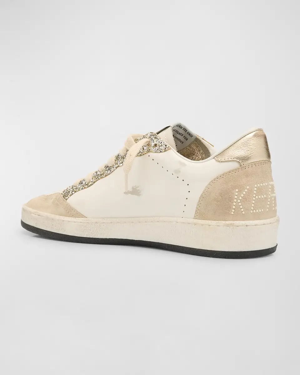 Golden Goose Ball Star Pearly Glitter Low-Top Sneakers | Thumbnail 4 Golden Goose Ball Star Pearly Glitter Low-Top Sneakers | Thumbnail 4