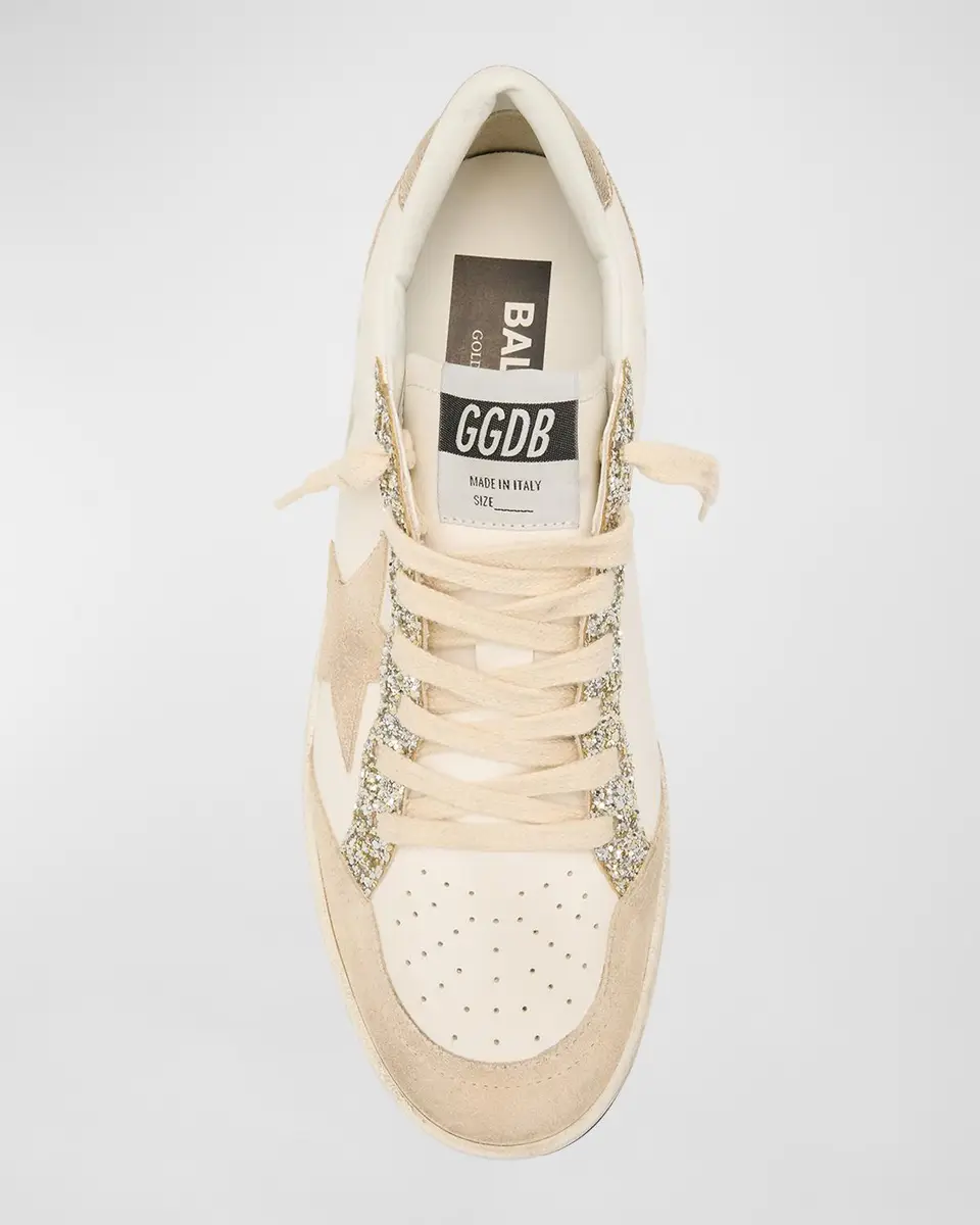 Golden Goose Ball Star Pearly Glitter Low-Top Sneakers | Thumbnail 5 Golden Goose Ball Star Pearly Glitter Low-Top Sneakers | Thumbnail 5