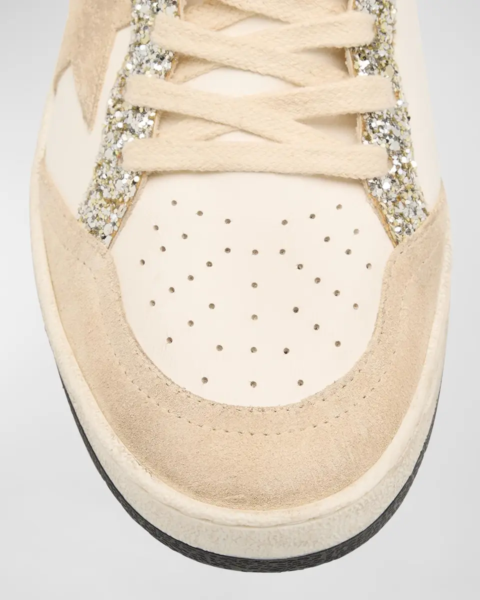 Golden Goose Ball Star Pearly Glitter Low-Top Sneakers | Thumbnail 6 Golden Goose Ball Star Pearly Glitter Low-Top Sneakers | Thumbnail 6
