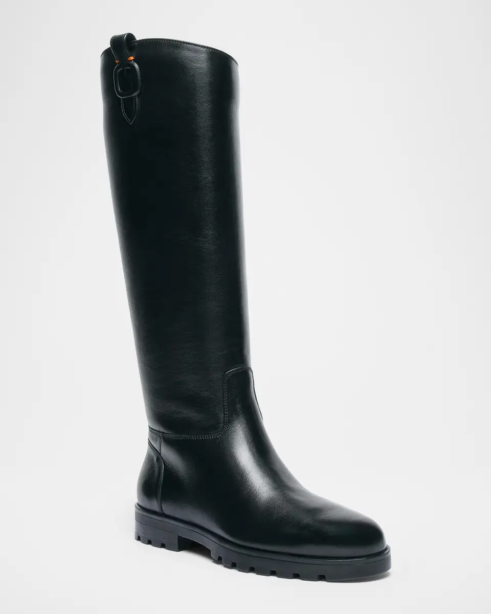 Santoni Bess Leather Knee-High Boots | Thumbnail 2 Santoni Bess Leather Knee-High Boots | Thumbnail 2