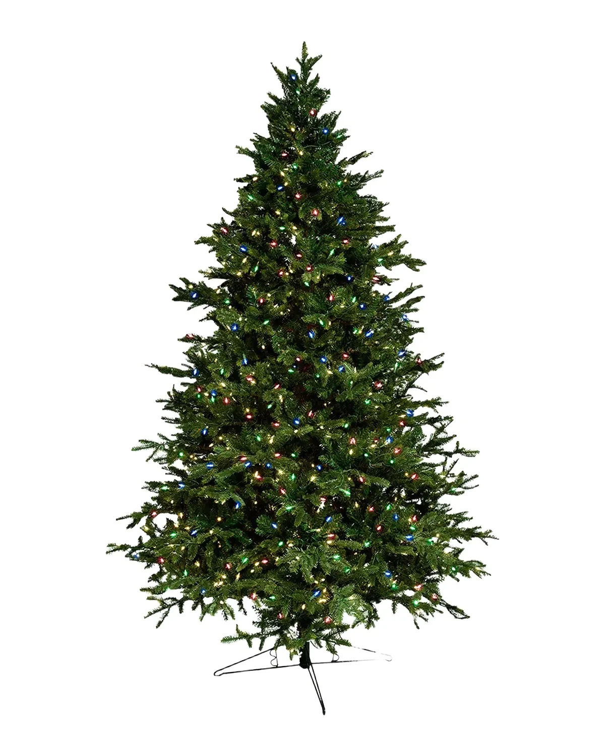 Barcana 7.5 ' Alaskan Fir Deluxe Pre-Lit Christmas Tree with 8 Light Functions