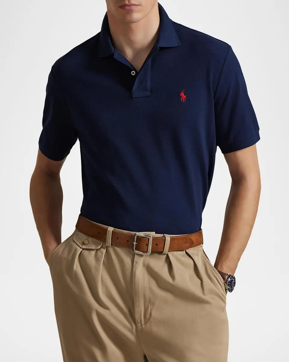 Polo Ralph Lauren Men's Classic Fit Mesh Polo Shirt | Thumbnail 4 Polo Ralph Lauren Men's Classic Fit Mesh Polo Shirt | Thumbnail 4