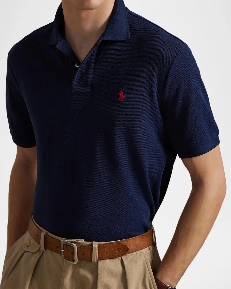 Polo Ralph Lauren Men's Classic Fit Mesh Polo Shirt | Thumbnail 5 Polo Ralph Lauren Men's Classic Fit Mesh Polo Shirt | Thumbnail 5