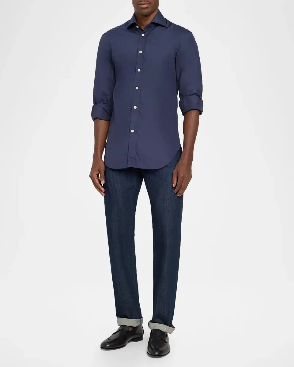 Kiton Men's Calfskin Penny Loafers | Thumbnail 3 Kiton Men's Calfskin Penny Loafers | Thumbnail 3