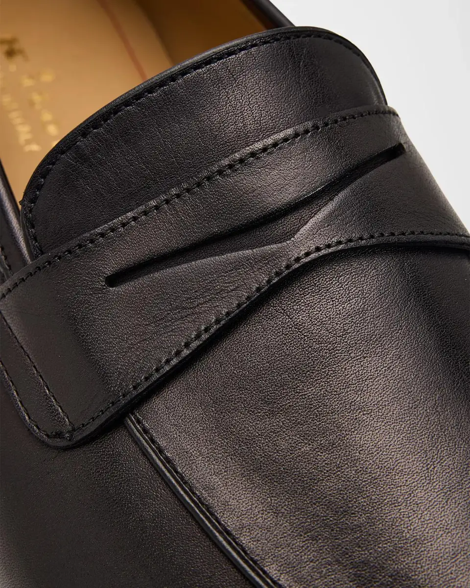 Kiton Men's Calfskin Penny Loafers | Thumbnail 6 Kiton Men's Calfskin Penny Loafers | Thumbnail 6