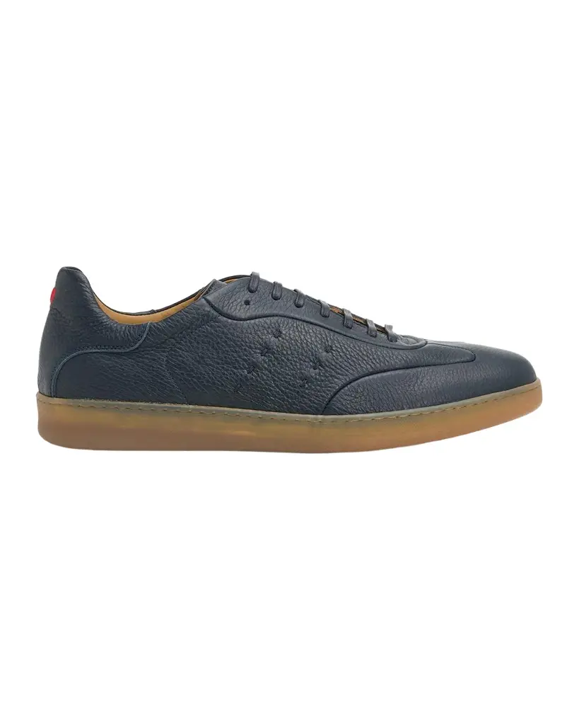 Kiton Men's Deerskin T-Toe Low-Top Sneakers