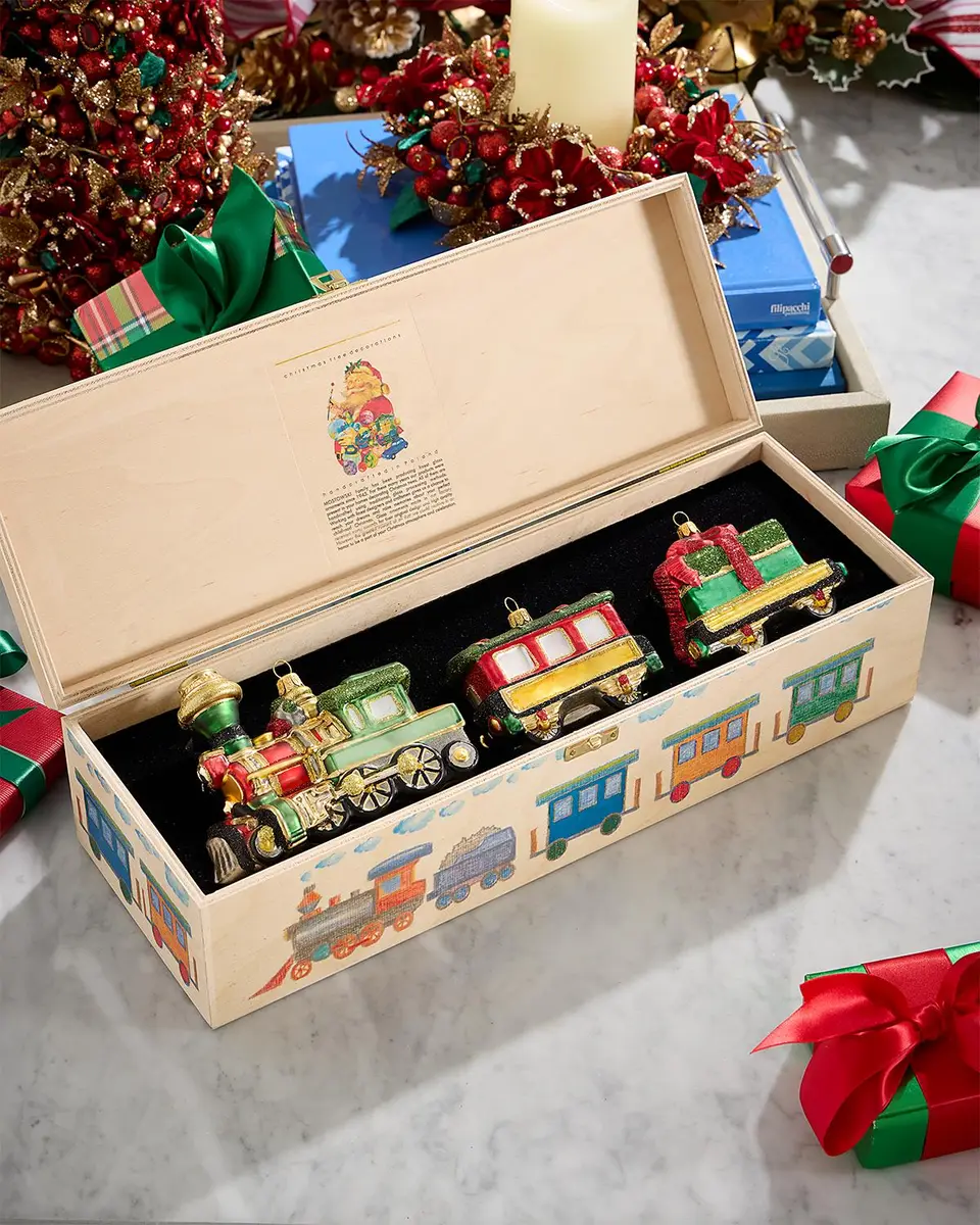 Komozja Christmas Train 3-Piece Christmas Ornament Set | Thumbnail 2