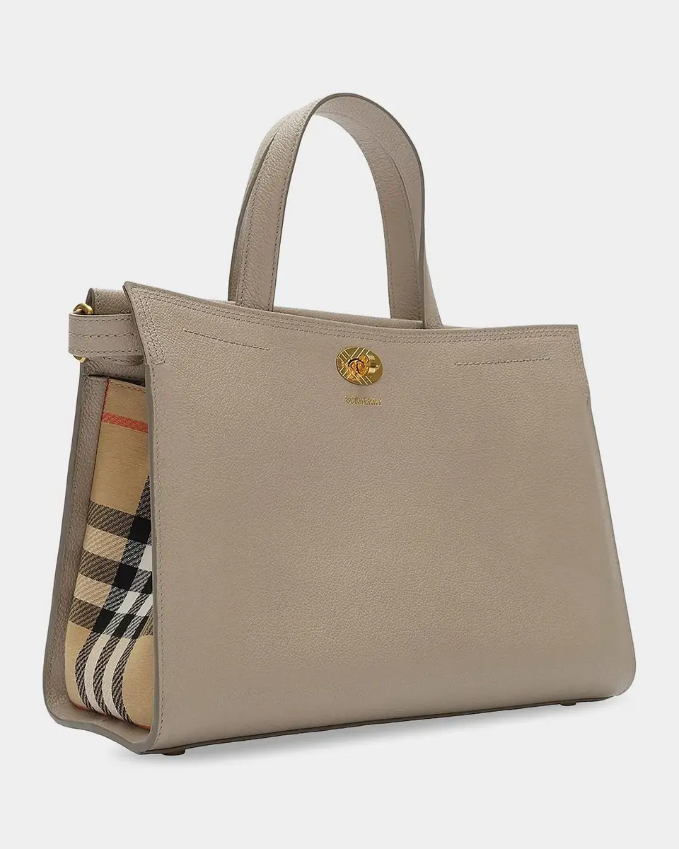 Burberry Cotswolds Small Check Leather Tote Bag | Thumbnail 6 Burberry Cotswolds Small Check Leather Tote Bag | Thumbnail 6